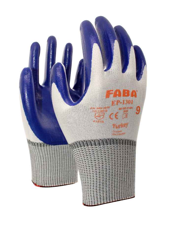 Faba EP-1301 Parmak Ucu Kaplama Örme Nitril Eldiven